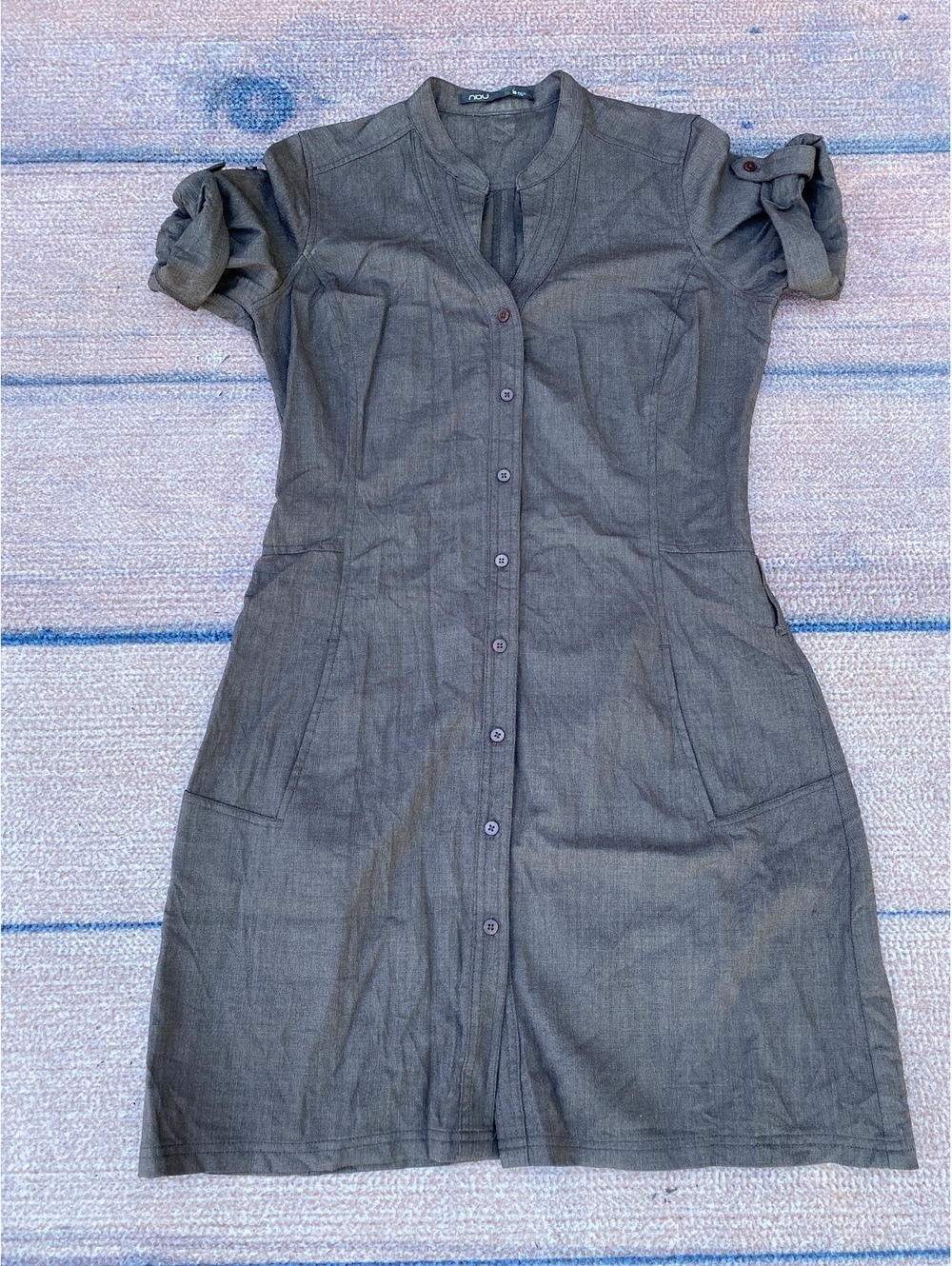 Nau granola girl gritty boho stretch merino wool eco-fashion travel mini dress 8